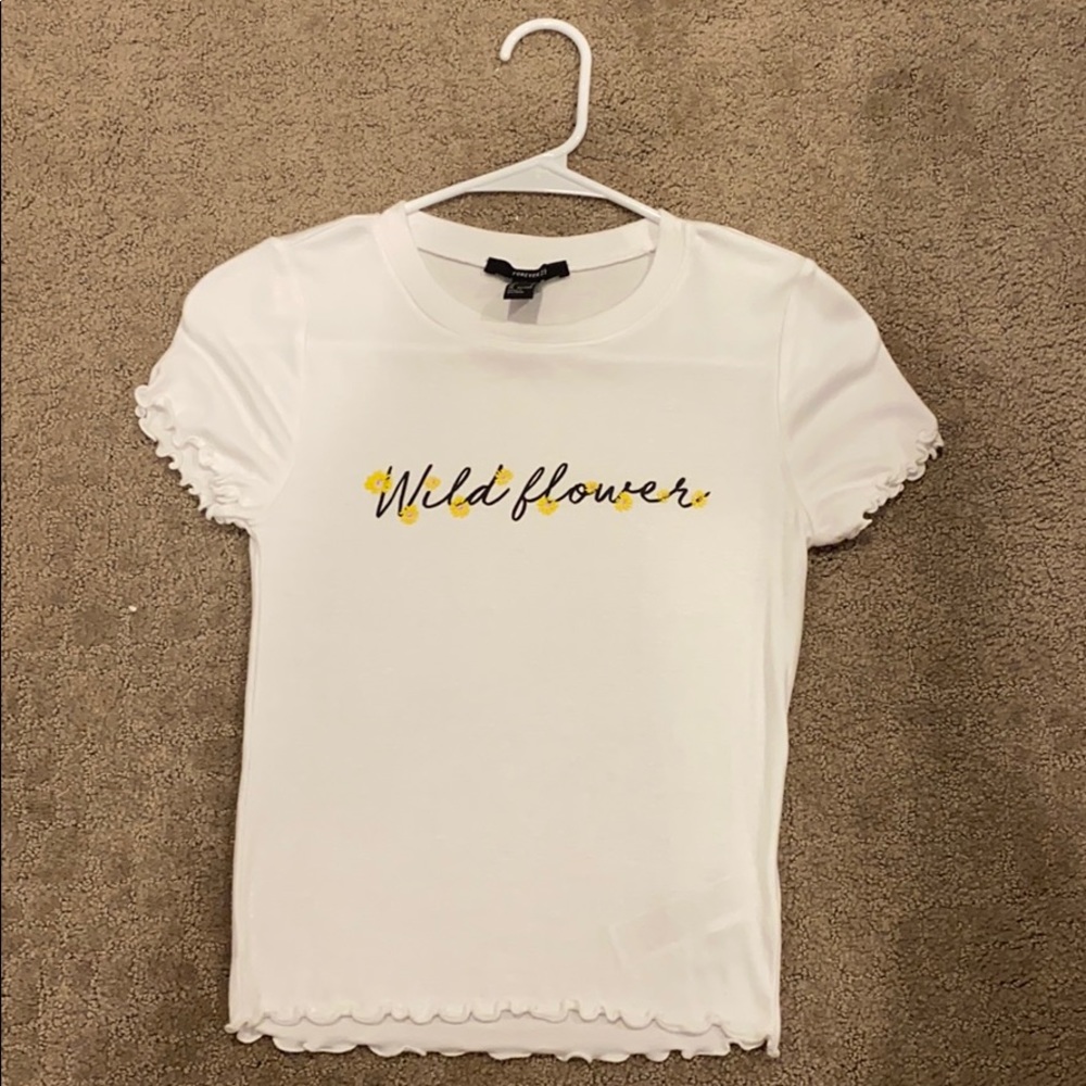 Forever 21 Super Soft white tee